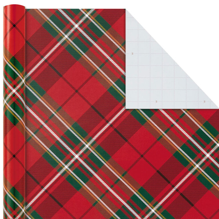 Hallmark Classic Plaids 4-Pack Wrapping Paper Assortment, 120 Sq. Ft.