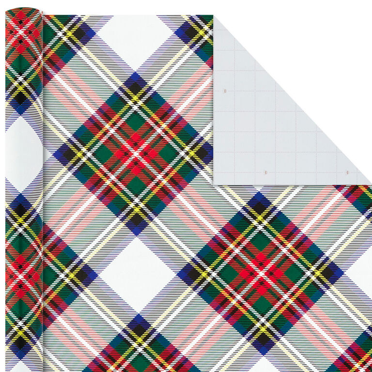 Hallmark Classic Plaids 4-Pack Wrapping Paper Assortment, 120 Sq. Ft.