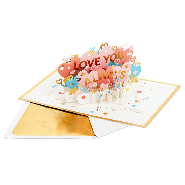 Hallmark Love You Always 3D Pop-Up Love Card