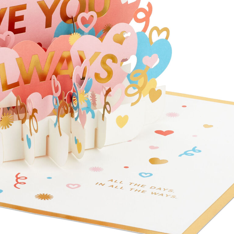Hallmark Love You Always 3D Pop-Up Love Card