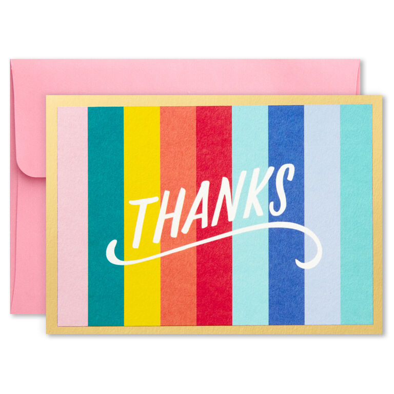 Hallmark Colorful And Fun Assorted Blank Note Cards, Box Of 24