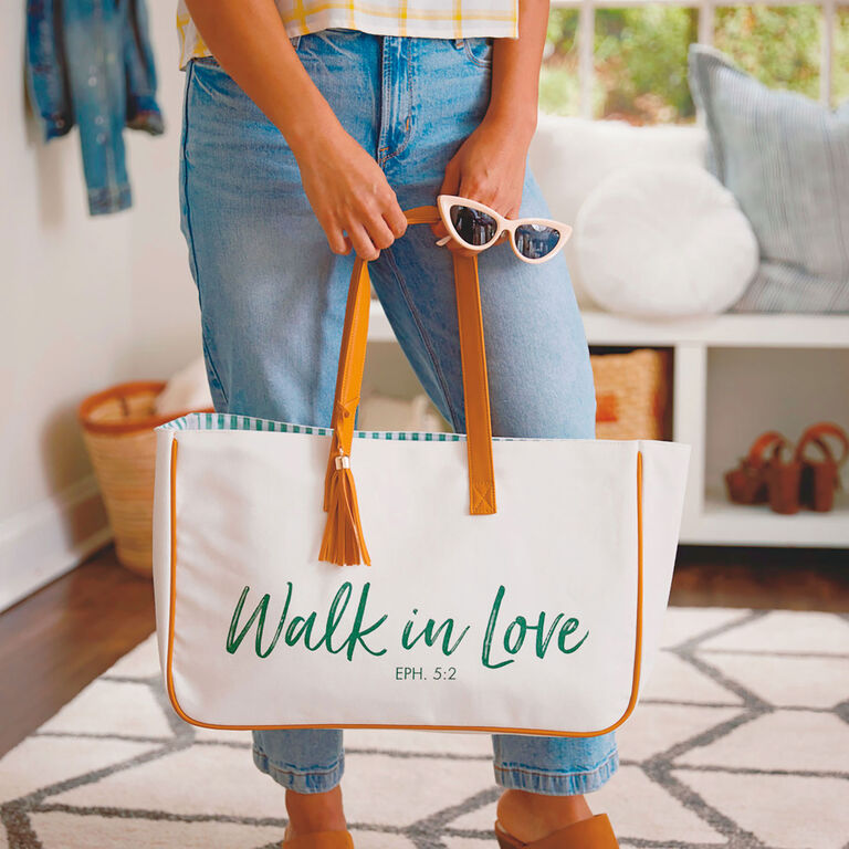 Hallmark Walk In Love Canvas Tote Bag