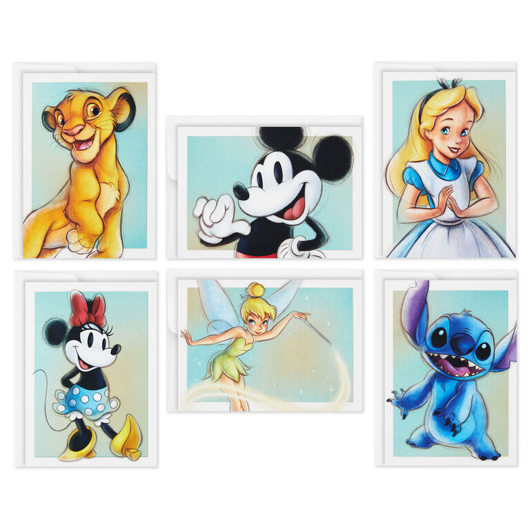 Hallmark Disney 100th Anniversary Boxed Blank Note Cards Assortment, Pack Of 24