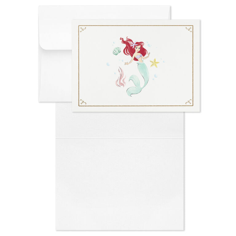 Hallmark Disney Princess Assorted Boxed Blank Note Cards Multipack, Pack Of 24