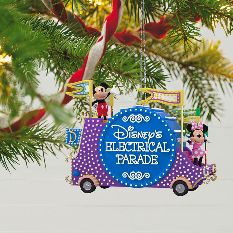 Hallmark Disney Mickey Mouse Disney's Electrical Parade Musical Ornament With Light