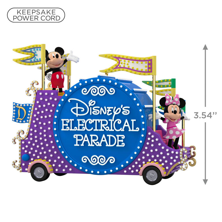 Hallmark Disney Mickey Mouse Disney's Electrical Parade Musical Ornament With Light