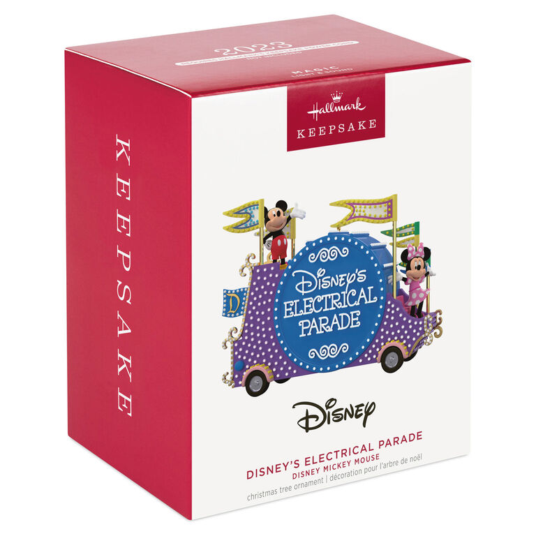 Hallmark Disney Mickey Mouse Disney's Electrical Parade Musical Ornament With Light
