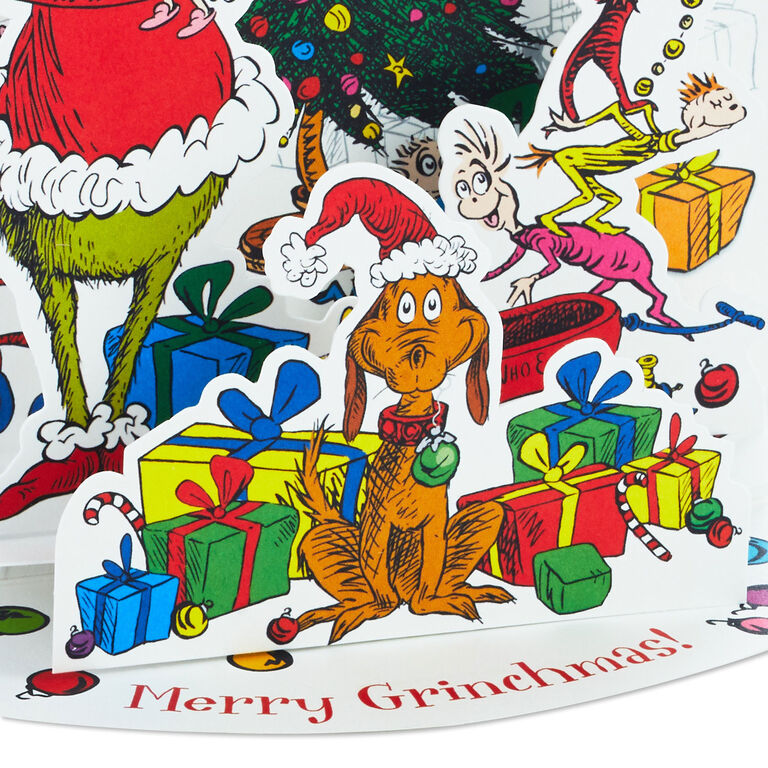 Hallmark Dr. Seuss™ How The Grinch Stole Christmas! 3D Pop-Up Boxed Christmas Cards, Pack Of 8