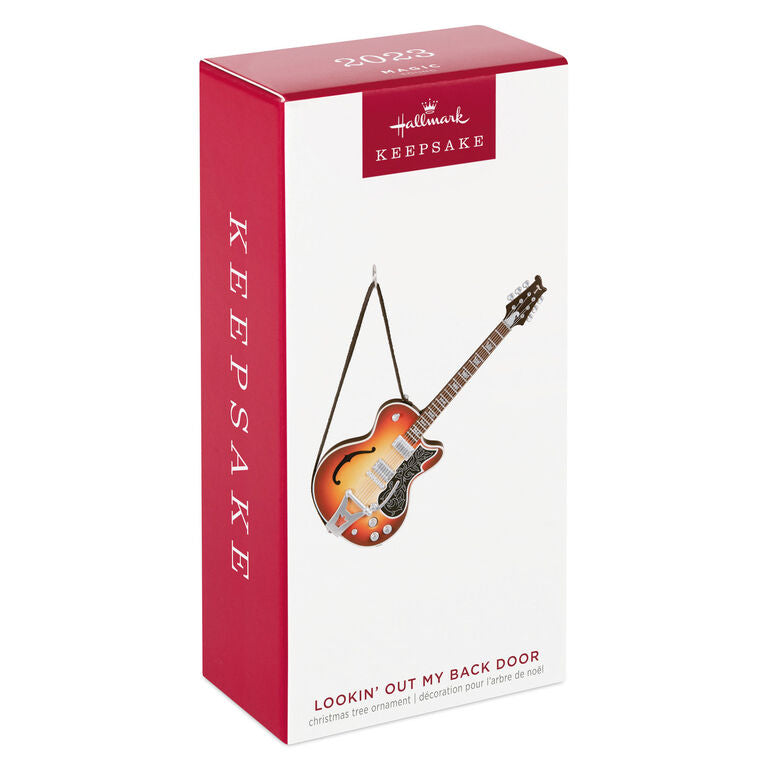 Hallmark Lookin' Out My Back Door Guitar Musical Ornament