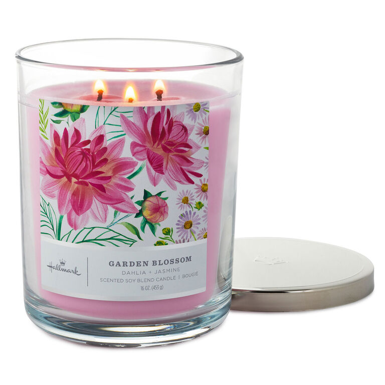 Hallmark Garden Blossom 3-Wick Jar Candle, 16 Oz.