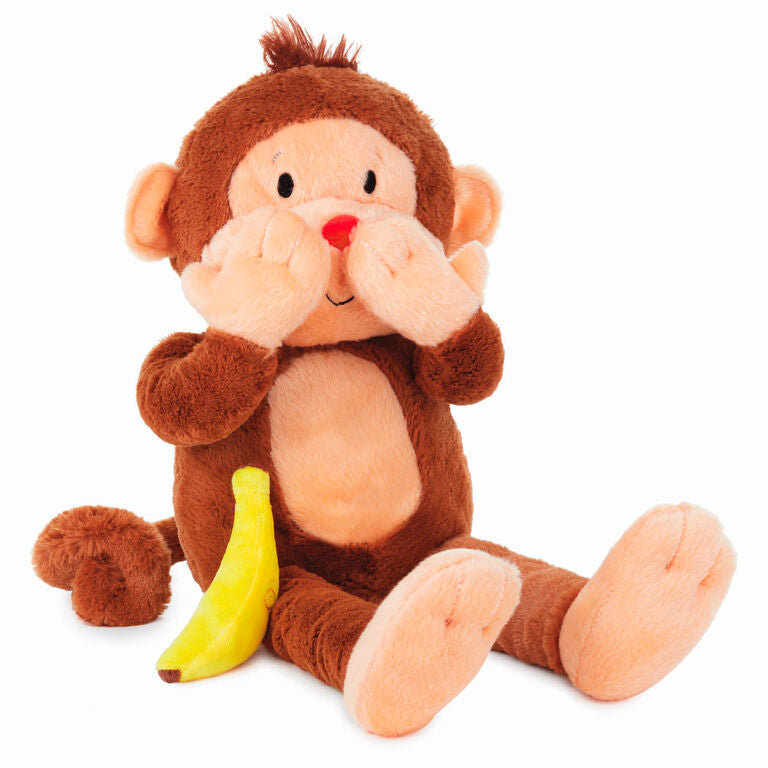 Hallmark Goin' Bananas Monkey Singing Stuffed Animal, 12"