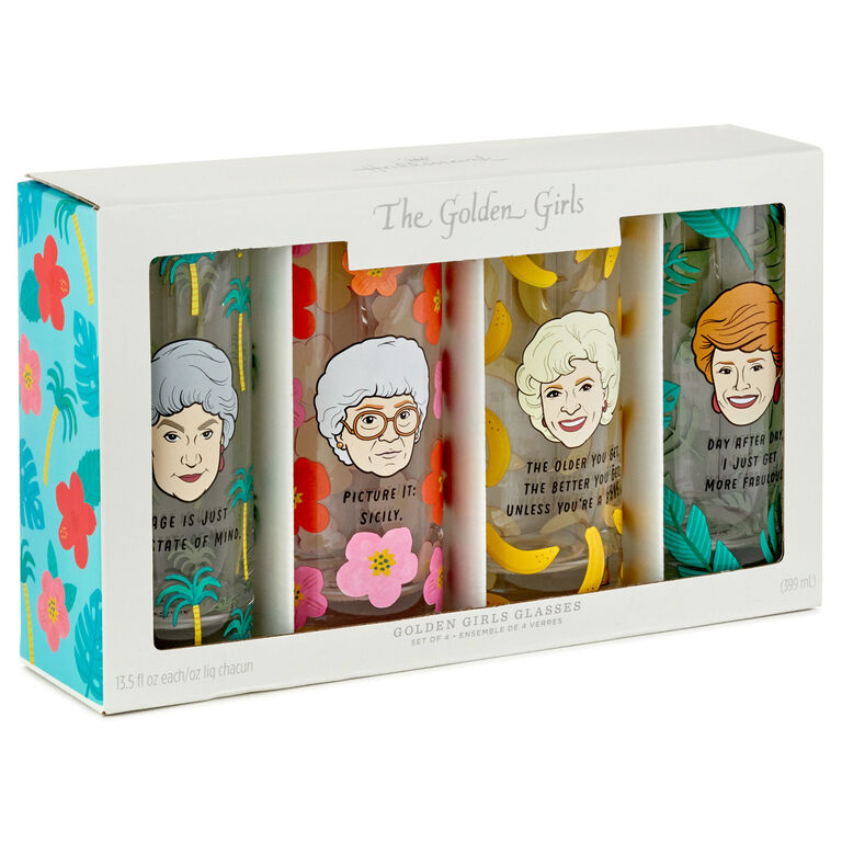 Hallmark The Golden Girls Glasses, Set Of 4