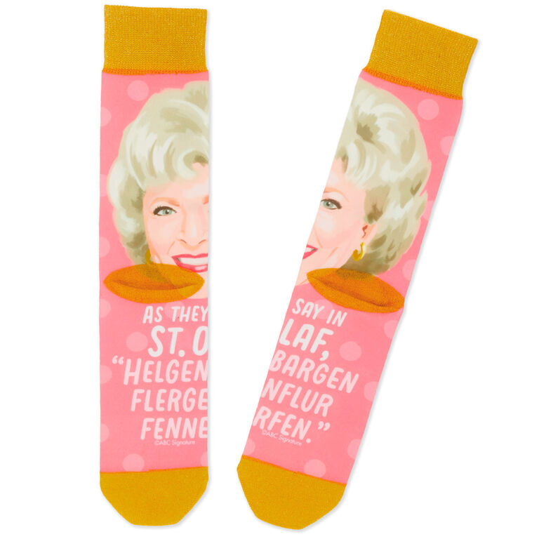 Hallmark Rose The Golden Girls St. Olaf Novelty Crew Socks