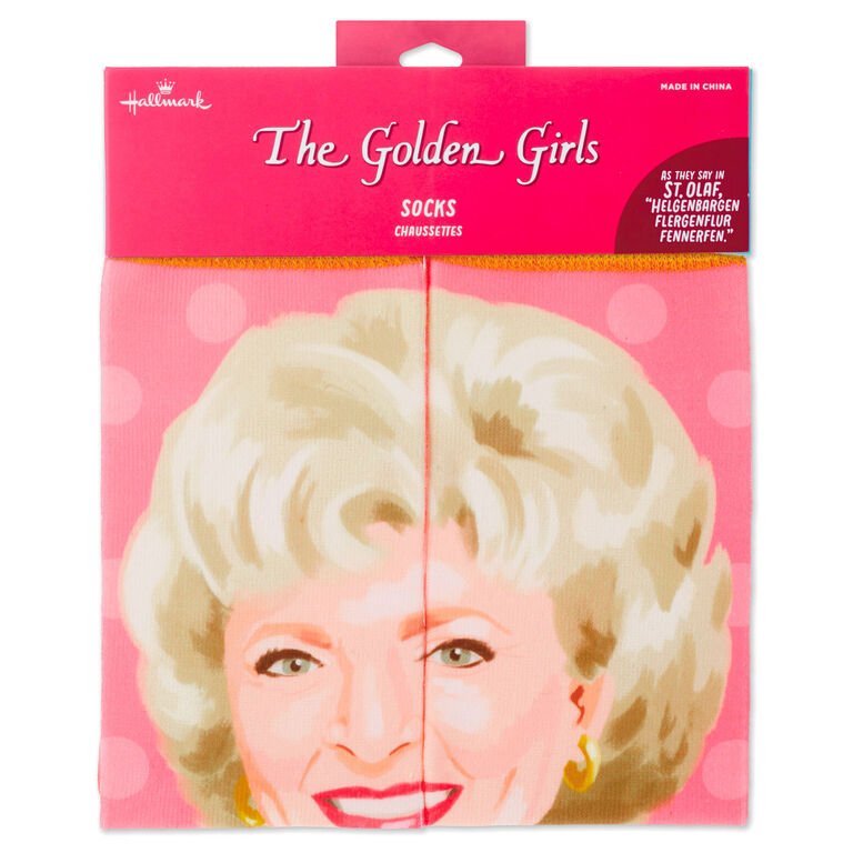 Hallmark Rose The Golden Girls St. Olaf Novelty Crew Socks