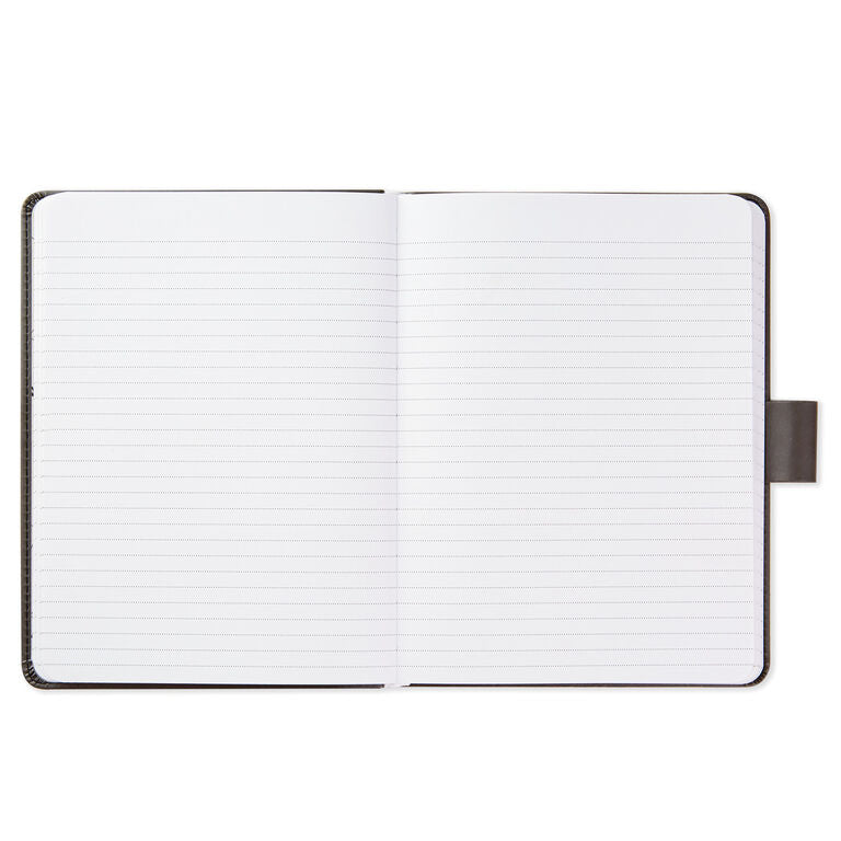 Hallmark Gray Etched Compass Faux Leather Notebook