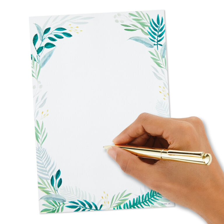 Hallmark Fern Border Stationery Set, 20 Sheets