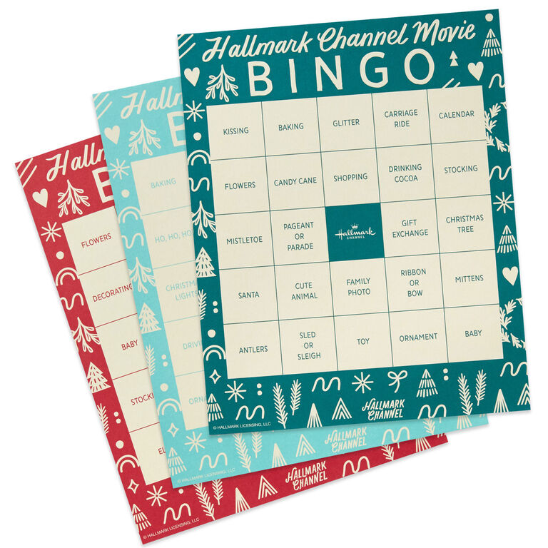 Hallmark Channel Movie Bingo Game Pad