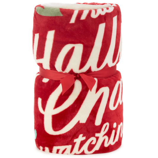  Hallmark Channel Red Oversized Blanket, 60x80