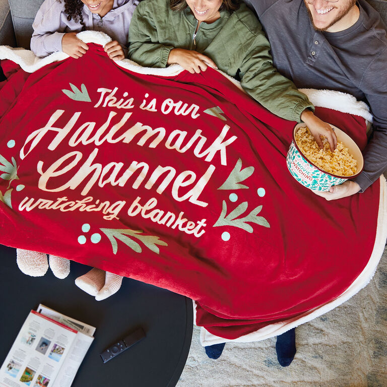  Hallmark Channel Red Oversized Blanket, 60x80