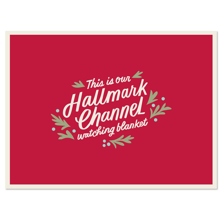  Hallmark Channel Red Oversized Blanket, 60x80