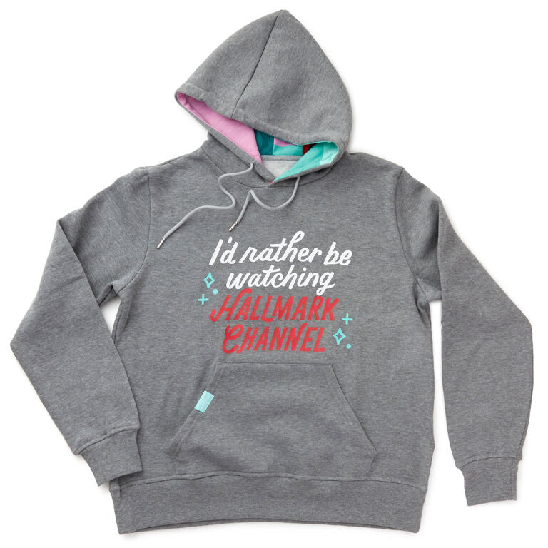  Hallmark Channel Rather Be Watching Sweatshirt Hoodie, X-Large