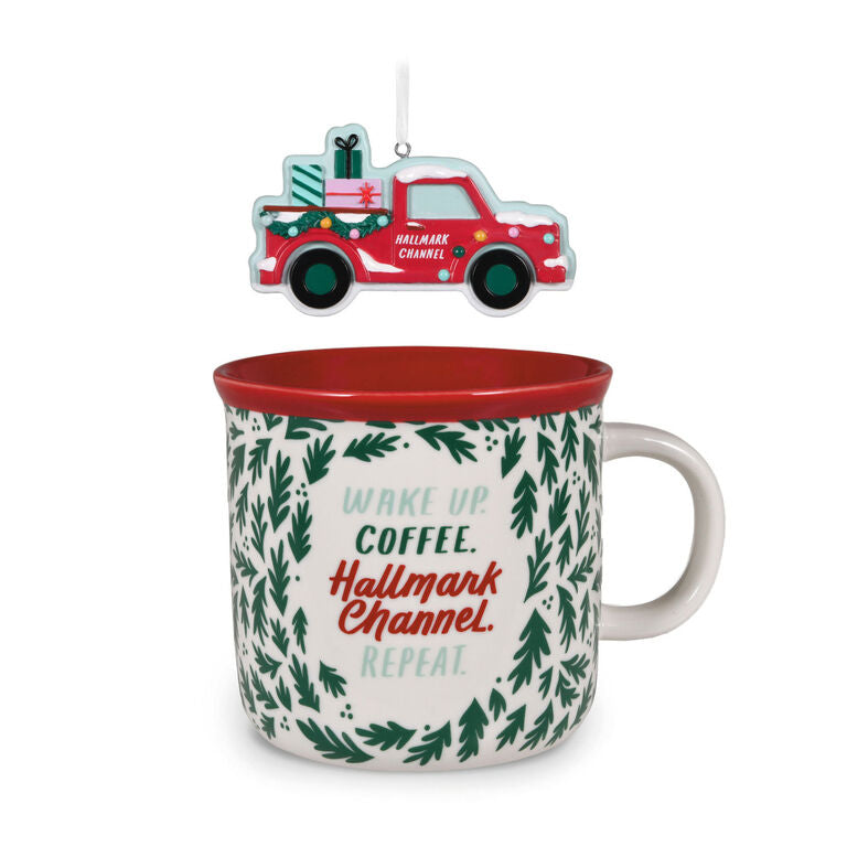  Hallmark Channel Red Truck Ornament And Mug, Set Of 2