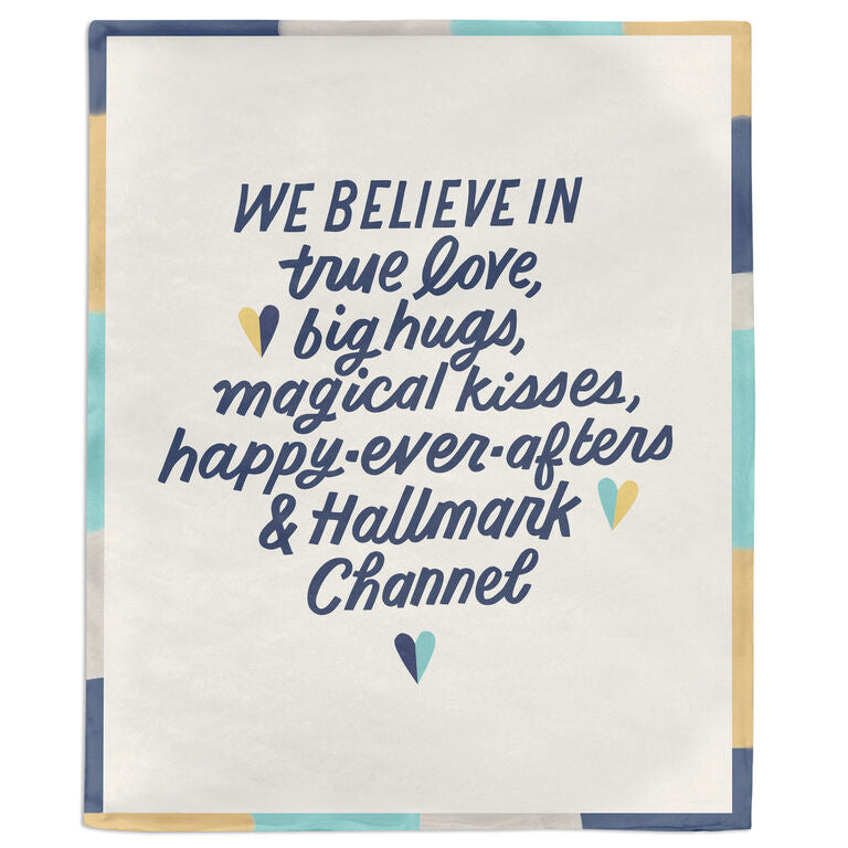  Hallmark Channel We Believe Blanket, 50x60