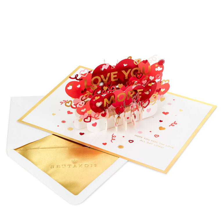 Hallmark Love You More 3D Pop-Up Love Card