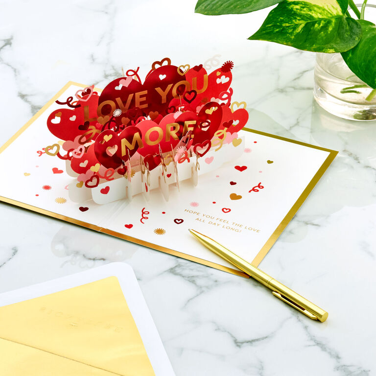 Hallmark Love You More 3D Pop-Up Love Card