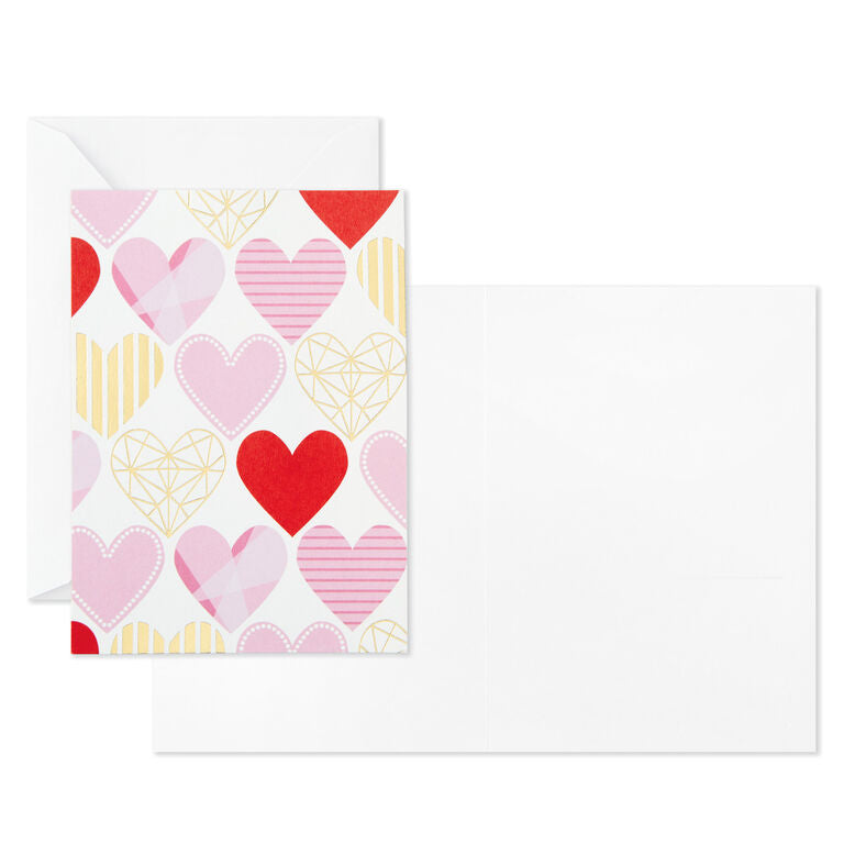 Hallmark Hearts Aplenty Assorted Blank Note Cards, Box Of 24