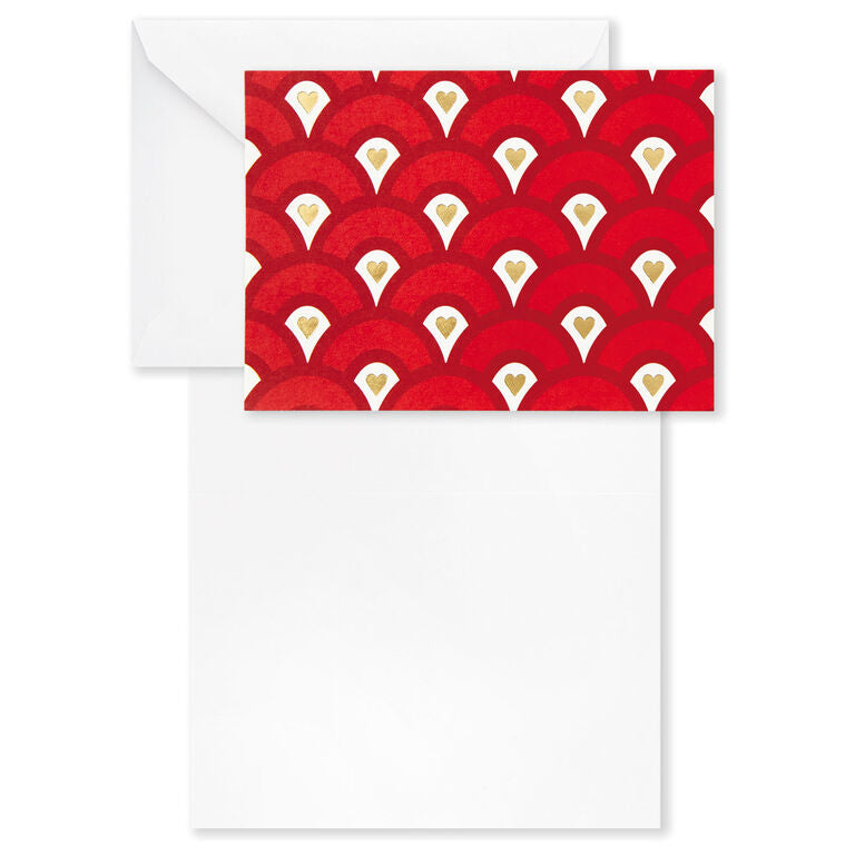 Hallmark Hearts Aplenty Assorted Blank Note Cards, Box Of 24