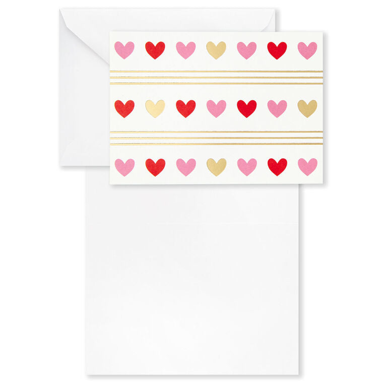 Hallmark Hearts Aplenty Assorted Blank Note Cards, Box Of 24