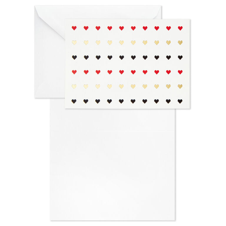 Hallmark Hearts Aplenty Assorted Blank Note Cards, Box Of 24