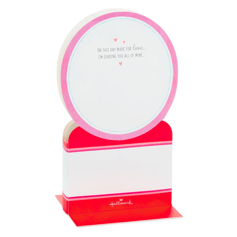 Hallmark All My Love Snow Globe Musical 3D Pop-Up Valentine's Day Card With Motion