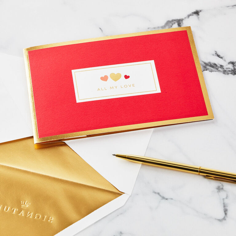 Hallmark All My Love Hearts 3D Pop-Up Love Card