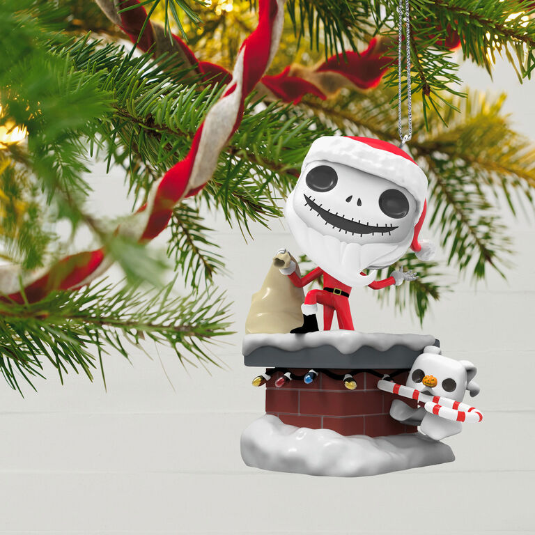 Hallmark Disney Tim Burton's The Nightmare Before Christmas Jack Skellington And Zero Funko POP!® Ornament