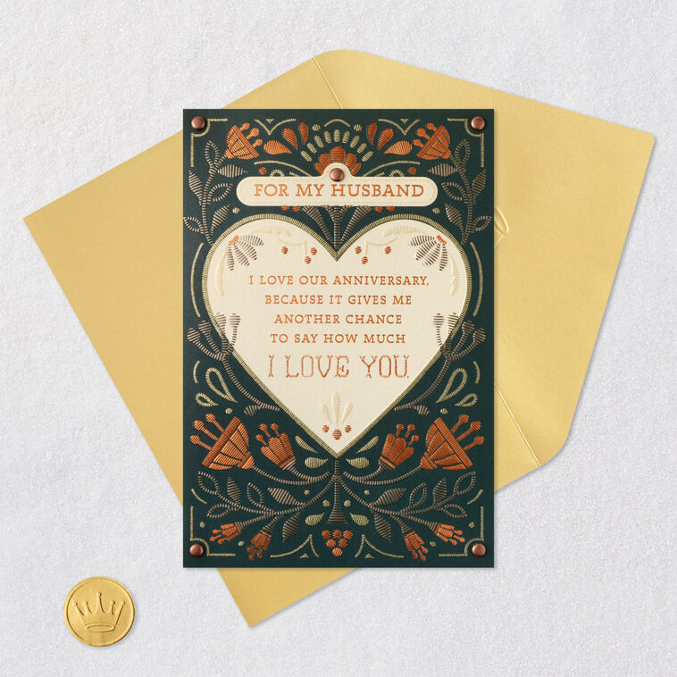 Hallmark Love Being Married To You Anniversary Card For Husband