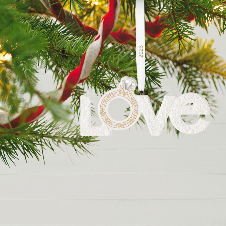 Hallmark We're Engaged! 2023 Porcelain Ornament