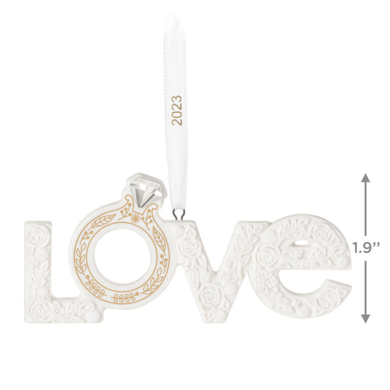 Hallmark We're Engaged! 2023 Porcelain Ornament