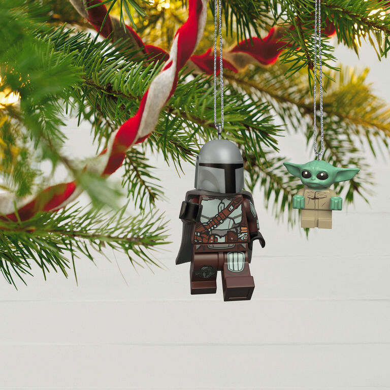 Hallmark The Mandalorian™ And Grogu™ LEGO® Star Wars™ Minifigure Ornaments, Set Of 2