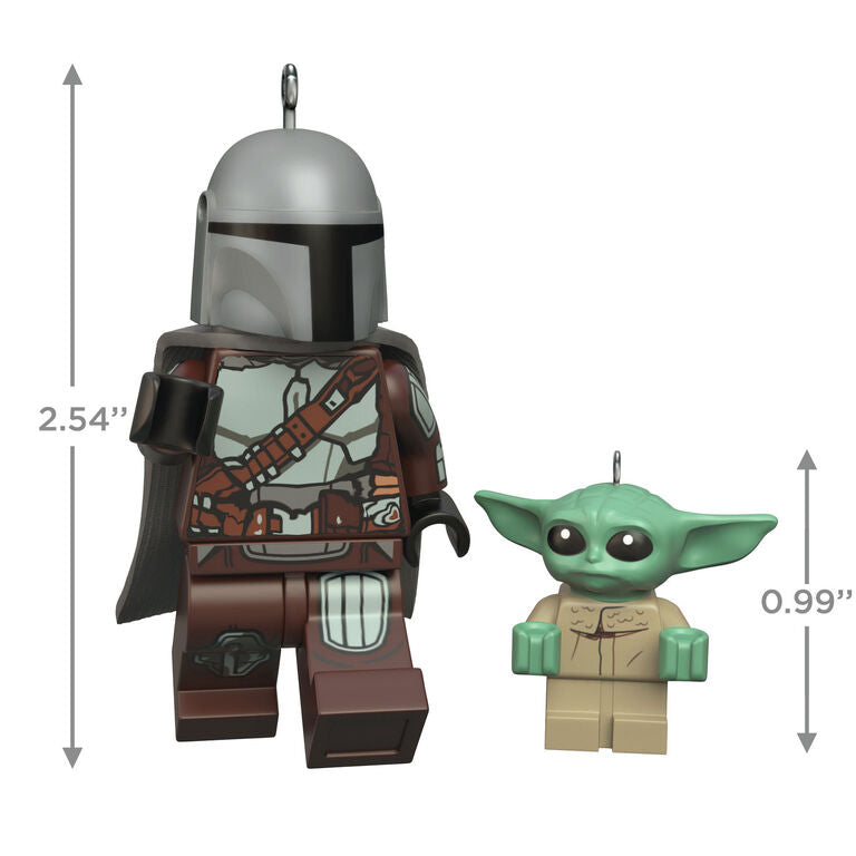Hallmark The Mandalorian™ And Grogu™ LEGO® Star Wars™ Minifigure Ornaments, Set Of 2