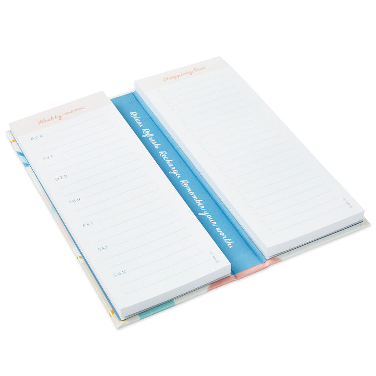 Hallmark Weekly Menu And Grocery List Memo Pad Set In Folio