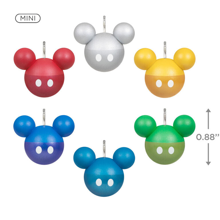Hallmark Mini Disney Mickey Mouse Ornaments, Set Of 6
