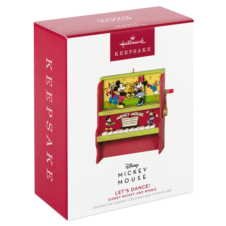 Hallmark Disney Mickey And Minnie Let's Dance! Musical Ornament With Motion