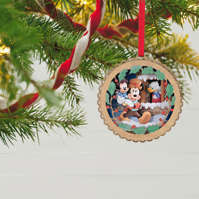 Hallmark Disney Mickey's Christmas Carol 40th Anniversary Papercraft Ornament