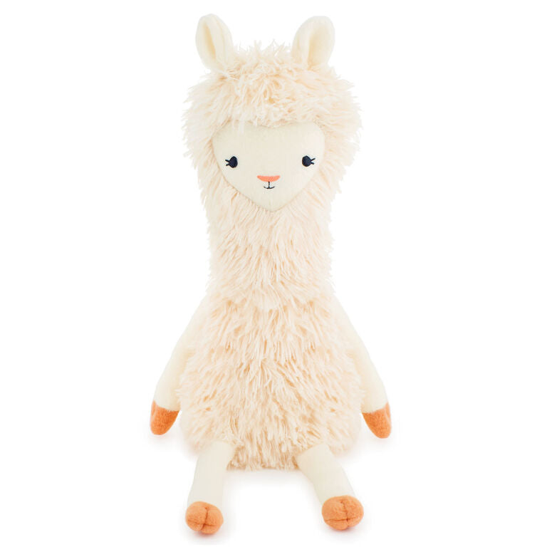 Hallmark MopTops Llama Stuffed Animal With You Make Me Smile Board Book