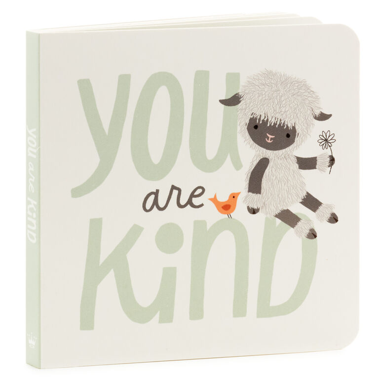 Hallmark MopTops Highland Sheep Stuffed Animal With You Are Kind Board Book
