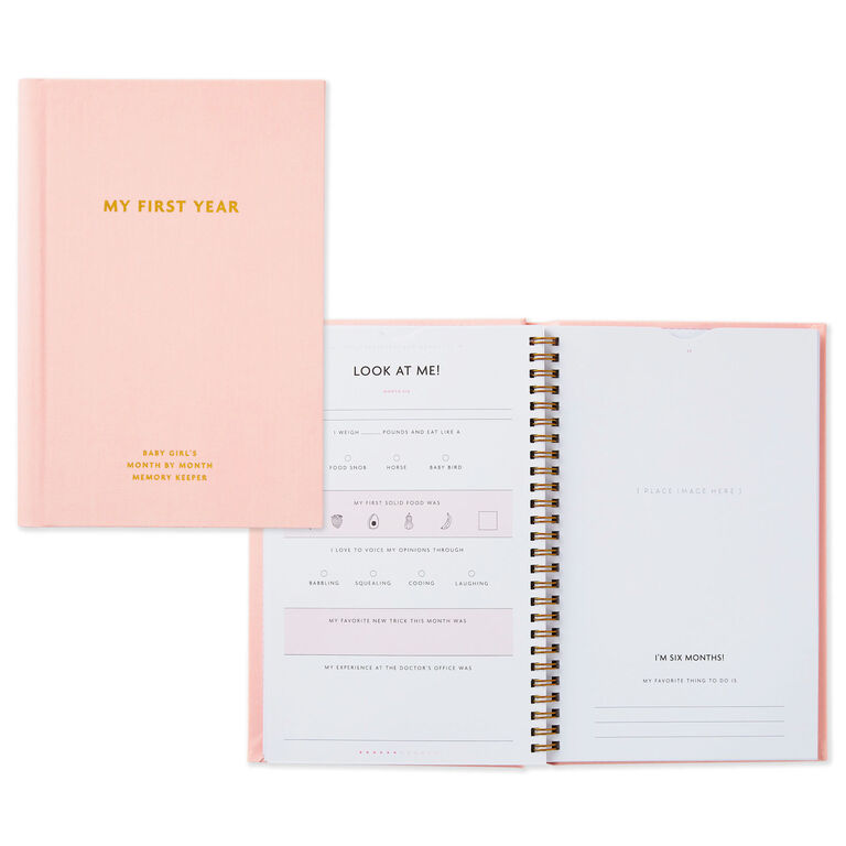 Hallmark My First Year Baby Book For Girl