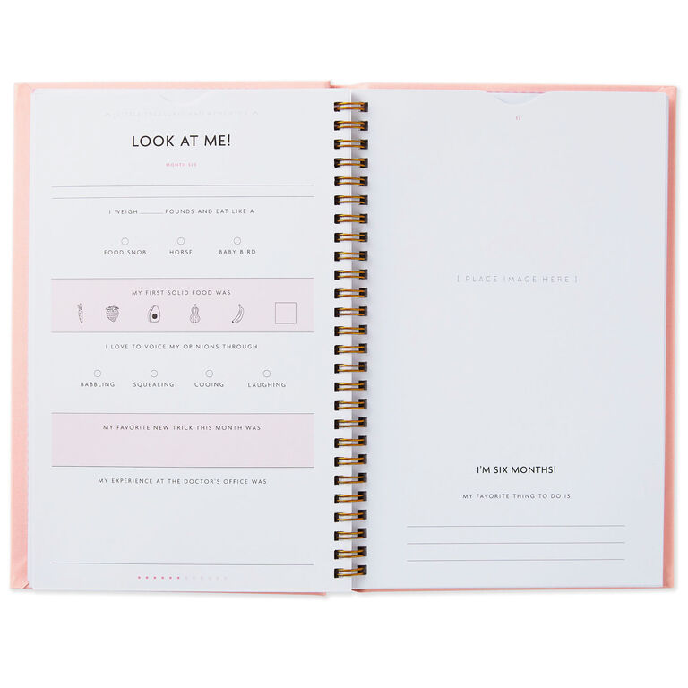 Hallmark My First Year Baby Book For Girl