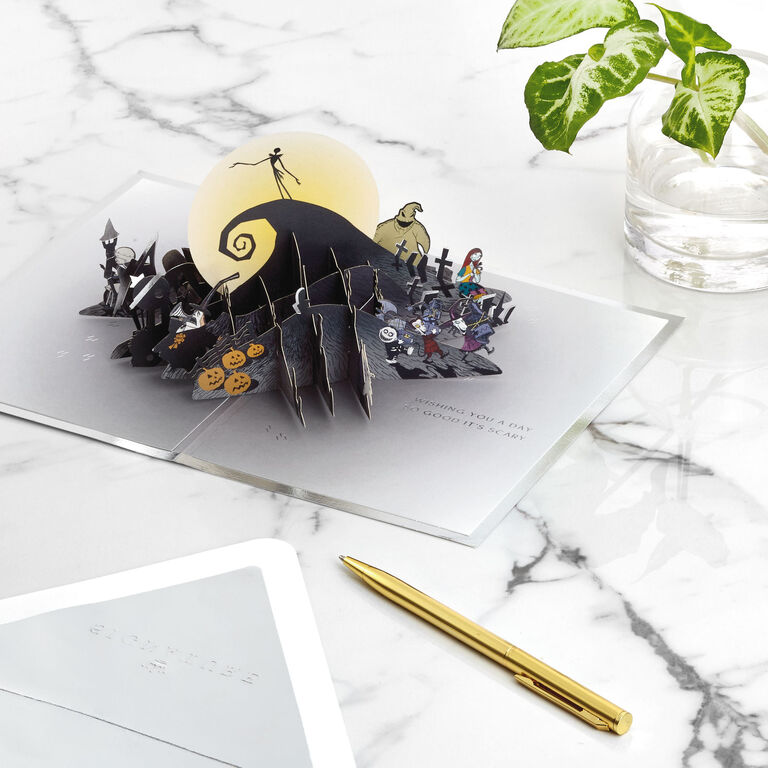 Hallmark Disney Tim Burton's The Nightmare Before Christmas Happy Nightmares 3D Pop-Up Card